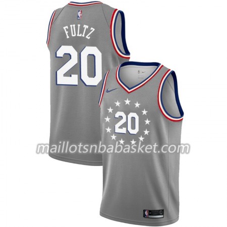 Maillot Homme Philadelphia 76ers Markelle Fultz 20 2018-19 Nike City Edition Gris Swingman